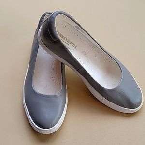 Kenneth Cole Gray leather Slip on